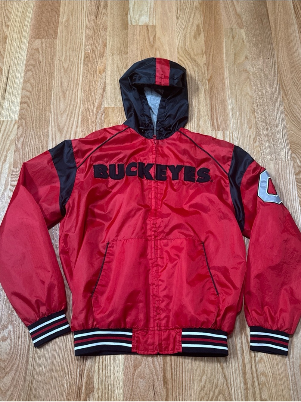 Vintage Ohio St Buckeyes Zip Up Jacket Mens Size Large G-III Sports